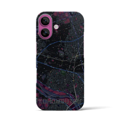 【九品仏（東京都）】地図柄iPhoneケース（バックカバータイプ）