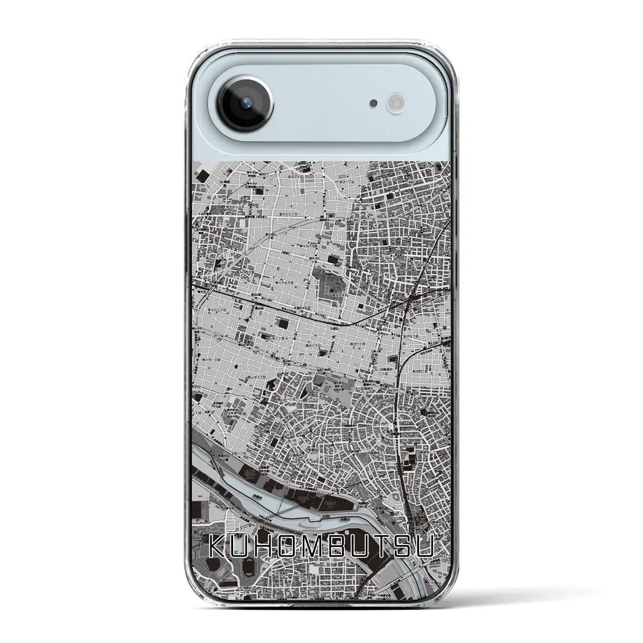 【九品仏（東京都）】地図柄iPhoneケース（クリアタイプ）