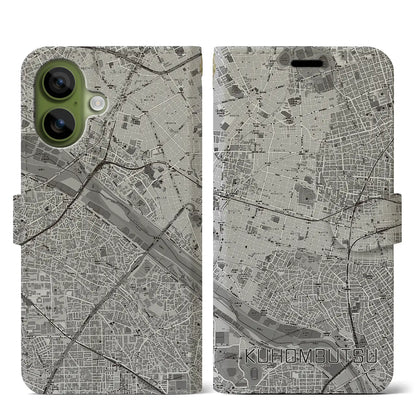 【九品仏（東京都）】地図柄iPhoneケース（手帳タイプ）