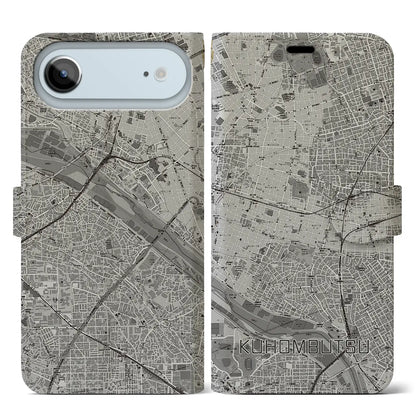 【九品仏（東京都）】地図柄iPhoneケース（手帳タイプ）