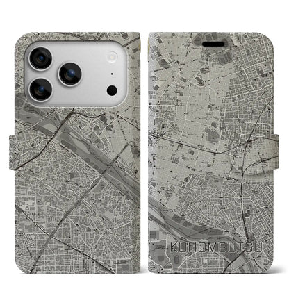 【九品仏（東京都）】地図柄iPhoneケース（手帳タイプ）