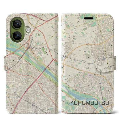 【九品仏（東京都）】地図柄iPhoneケース（手帳タイプ）