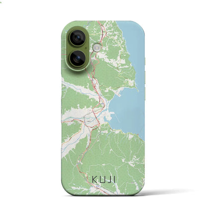 【久慈（岩手県）】地図柄iPhoneケース（バックカバータイプ）