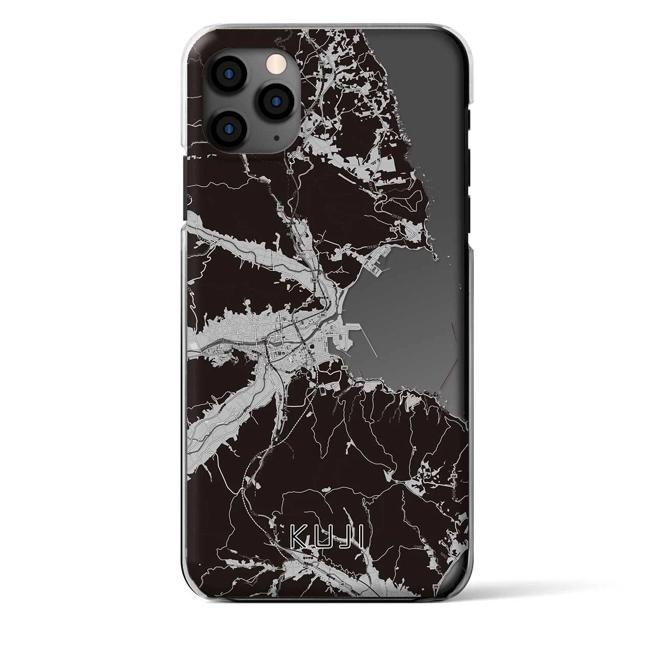 【久慈（岩手県）】地図柄iPhoneケース（クリアタイプ）