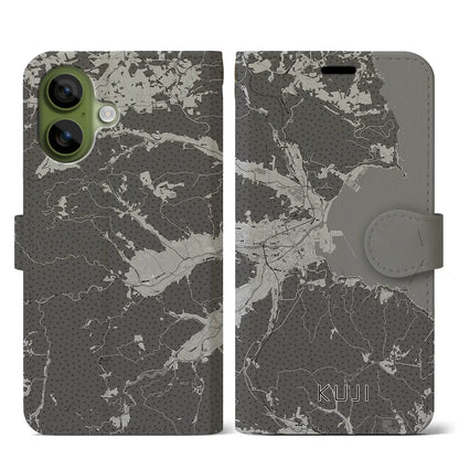 【久慈（岩手県）】地図柄iPhoneケース（手帳タイプ）