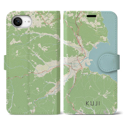 【久慈（岩手県）】地図柄iPhoneケース（手帳タイプ）