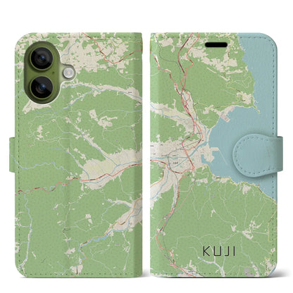 【久慈（岩手県）】地図柄iPhoneケース（手帳タイプ）