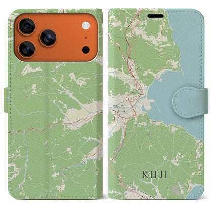 【久慈（岩手県）】地図柄iPhoneケース（手帳タイプ）