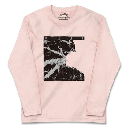 【久慈（岩手県）】地図柄ロングスリーブTシャツ