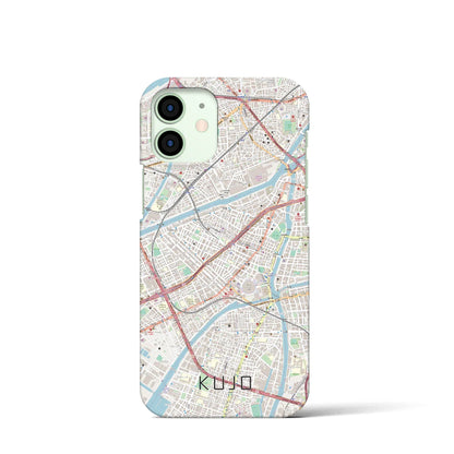 【九条（大阪府）】地図柄iPhoneケース（バックカバータイプ）