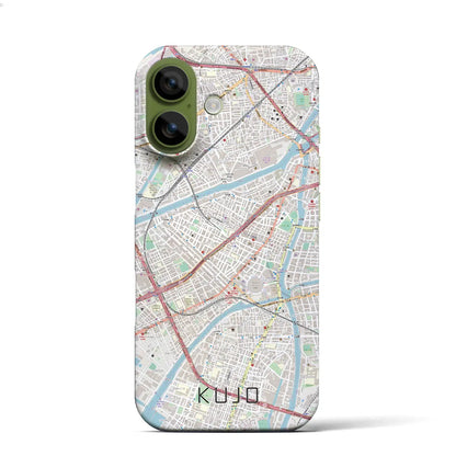 【九条（大阪府）】地図柄iPhoneケース（バックカバータイプ）