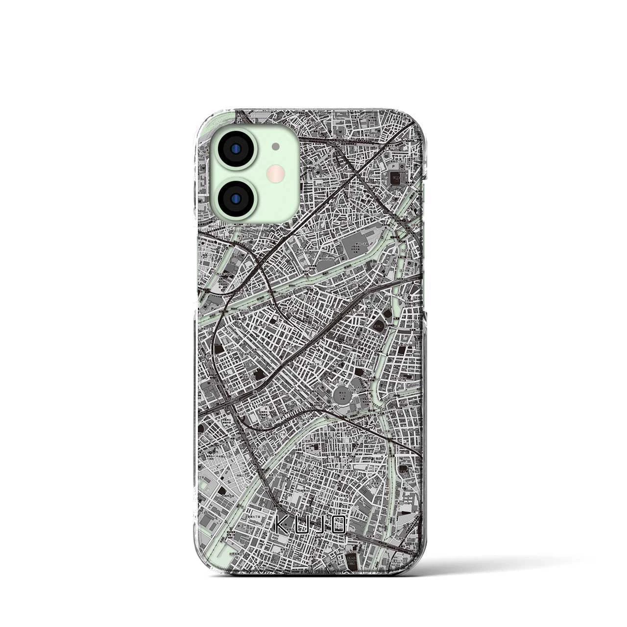 【九条（大阪府）】地図柄iPhoneケース（クリアタイプ）