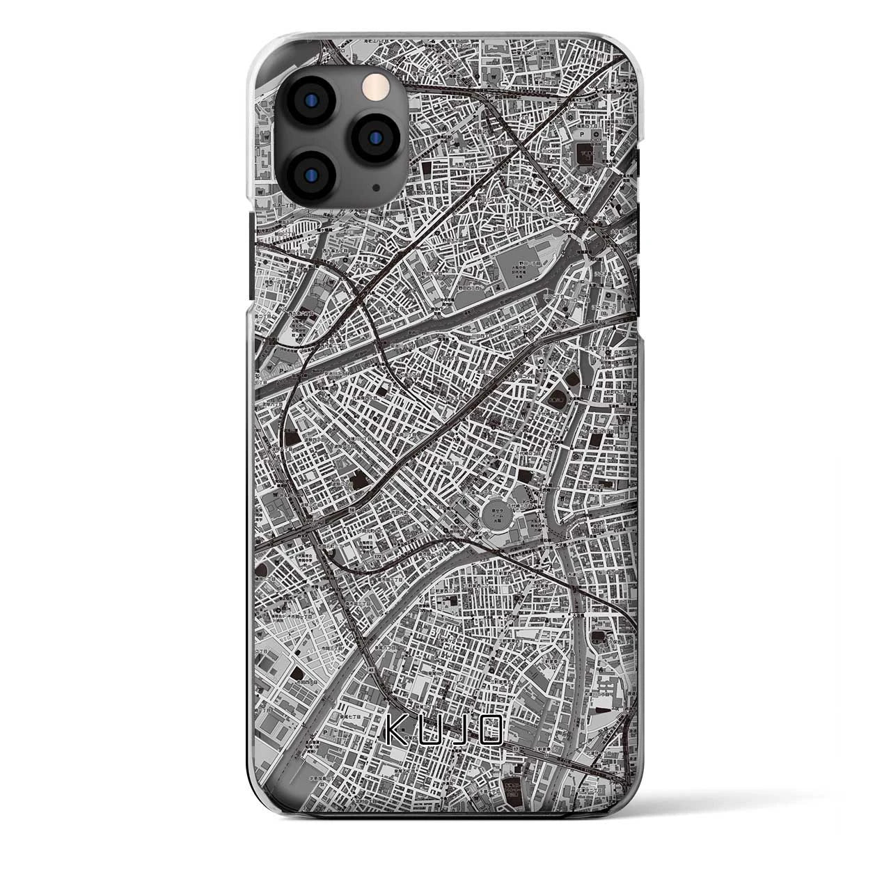 【九条（大阪府）】地図柄iPhoneケース（クリアタイプ）