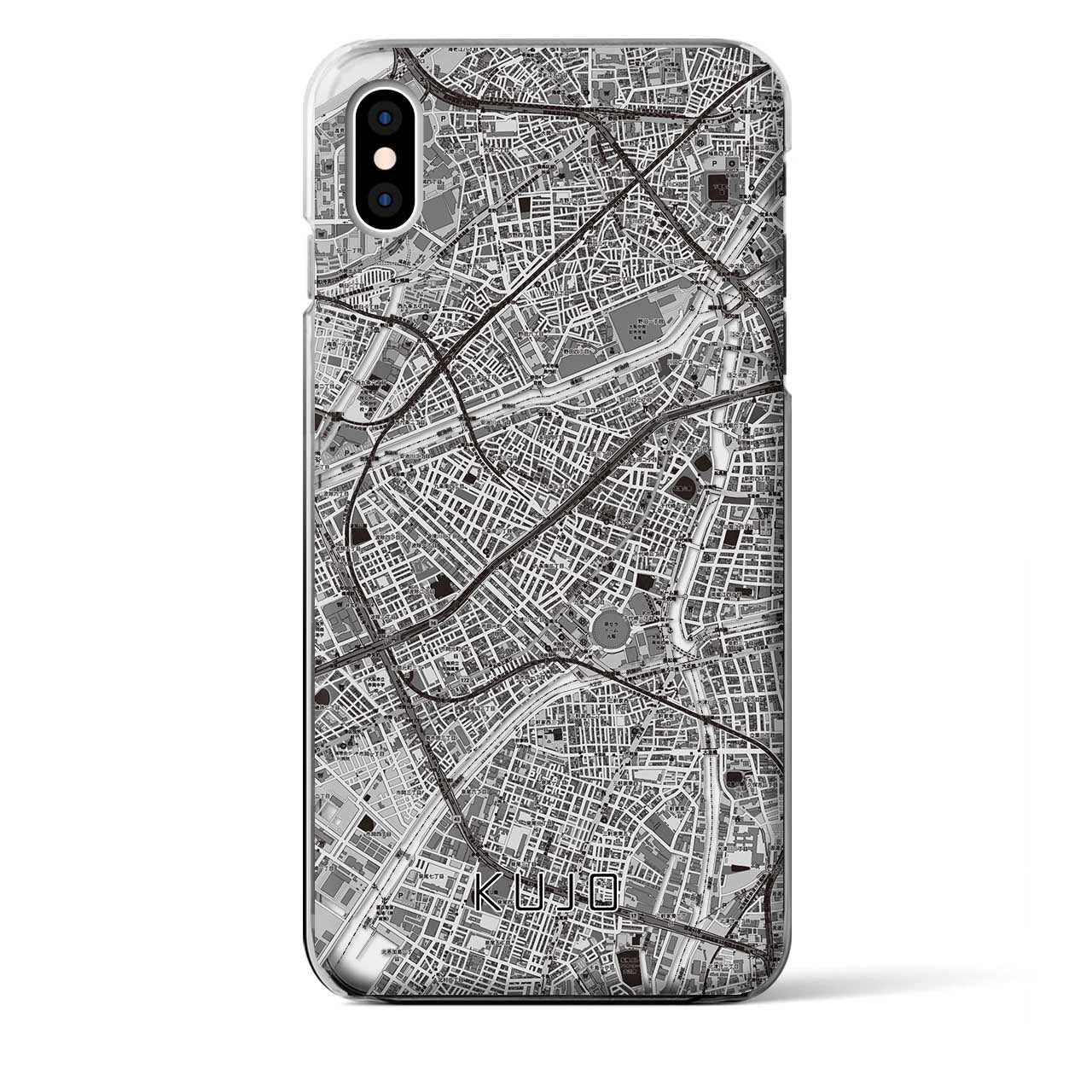 【九条（大阪府）】地図柄iPhoneケース（クリアタイプ）