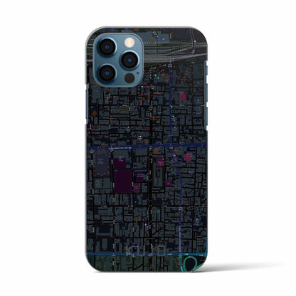 【九条（京都府）】地図柄iPhoneケース（バックカバータイプ）