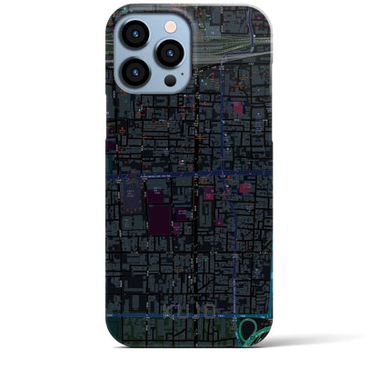 【九条（京都府）】地図柄iPhoneケース（バックカバータイプ）