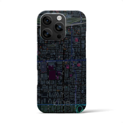 【九条（京都府）】地図柄iPhoneケース（バックカバータイプ）