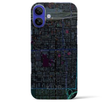 【九条（京都府）】地図柄iPhoneケース（バックカバータイプ）