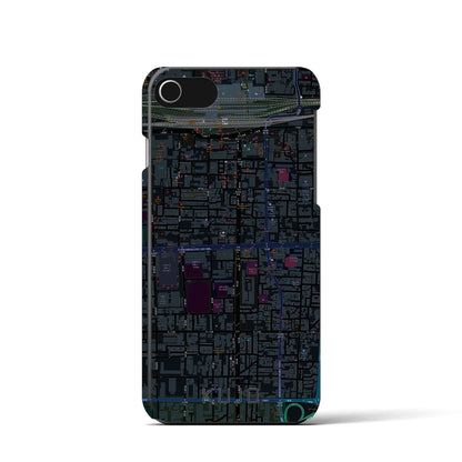 【九条（京都府）】地図柄iPhoneケース（バックカバータイプ）