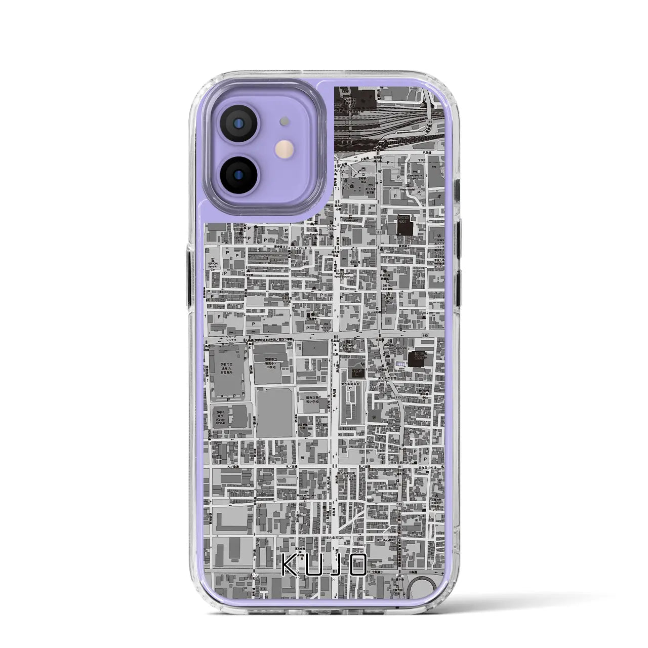 【九条（京都府）】地図柄iPhoneケース（MagSafeタイプ）