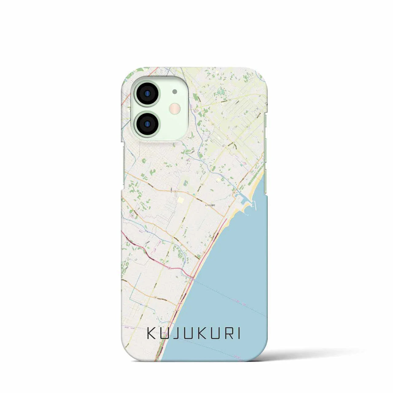 【九十九里（千葉県）】地図柄iPhoneケース（バックカバータイプ）