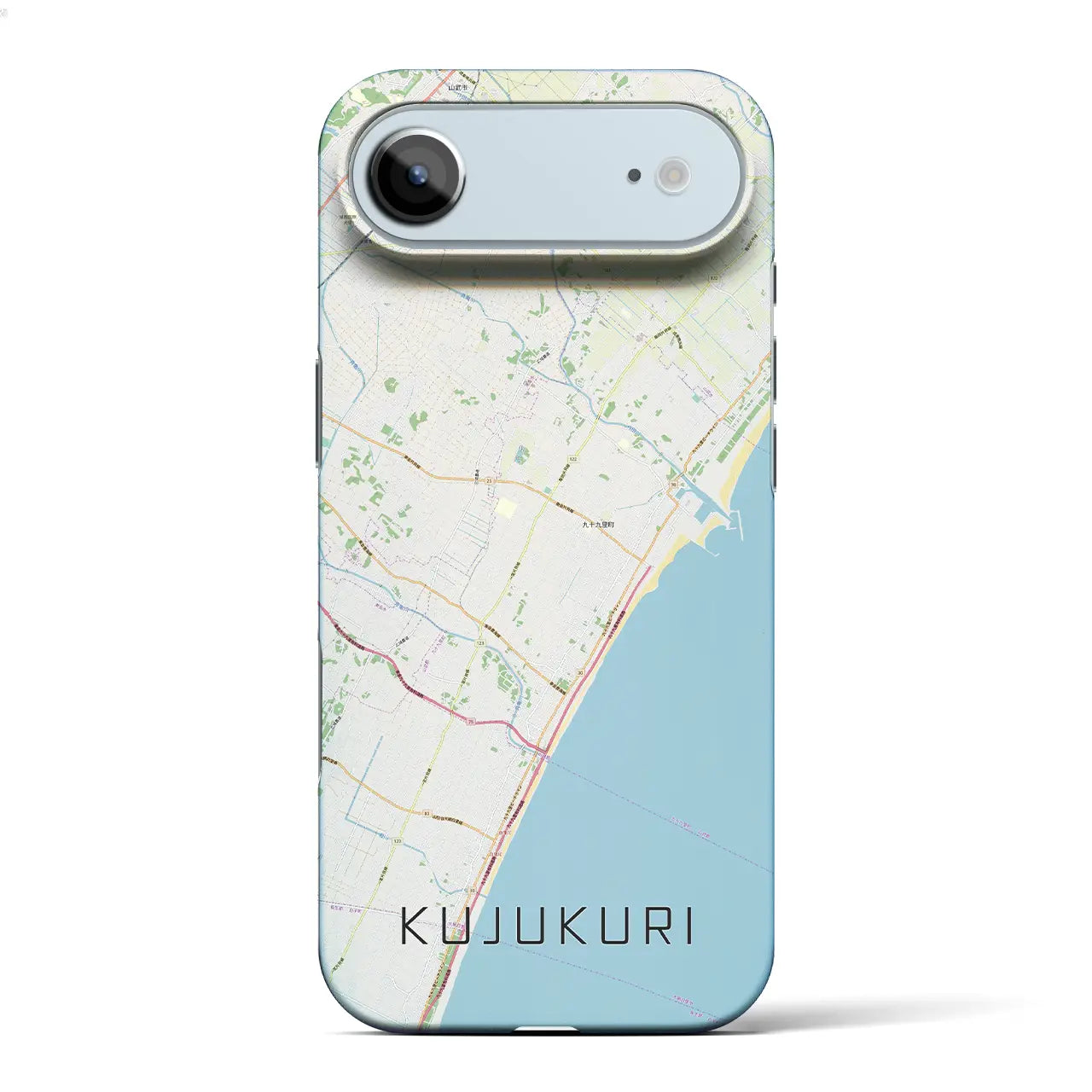 【九十九里（千葉県）】地図柄iPhoneケース（バックカバータイプ）