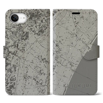 【九十九里（千葉県）】地図柄iPhoneケース（手帳タイプ）