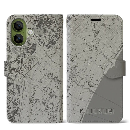 【九十九里（千葉県）】地図柄iPhoneケース（手帳タイプ）