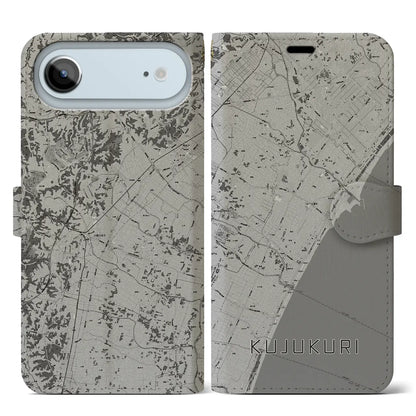 【九十九里（千葉県）】地図柄iPhoneケース（手帳タイプ）