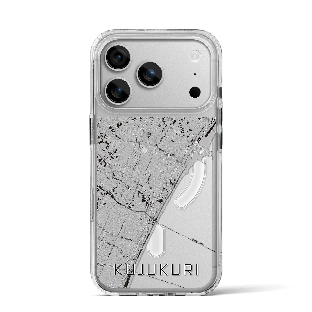 【九十九里（千葉県）】地図柄iPhoneケース（MagSafeタイプ）