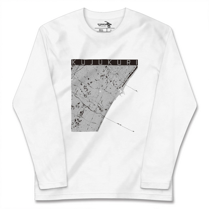 【九十九里（千葉県）】地図柄ロングスリーブTシャツ