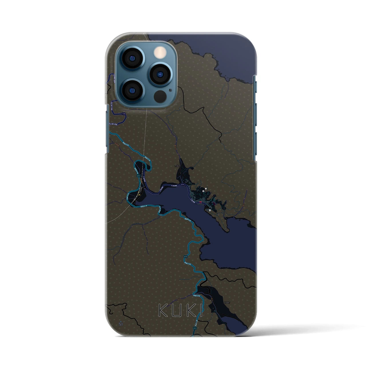 【九鬼（三重県）】地図柄iPhoneケース（バックカバータイプ）