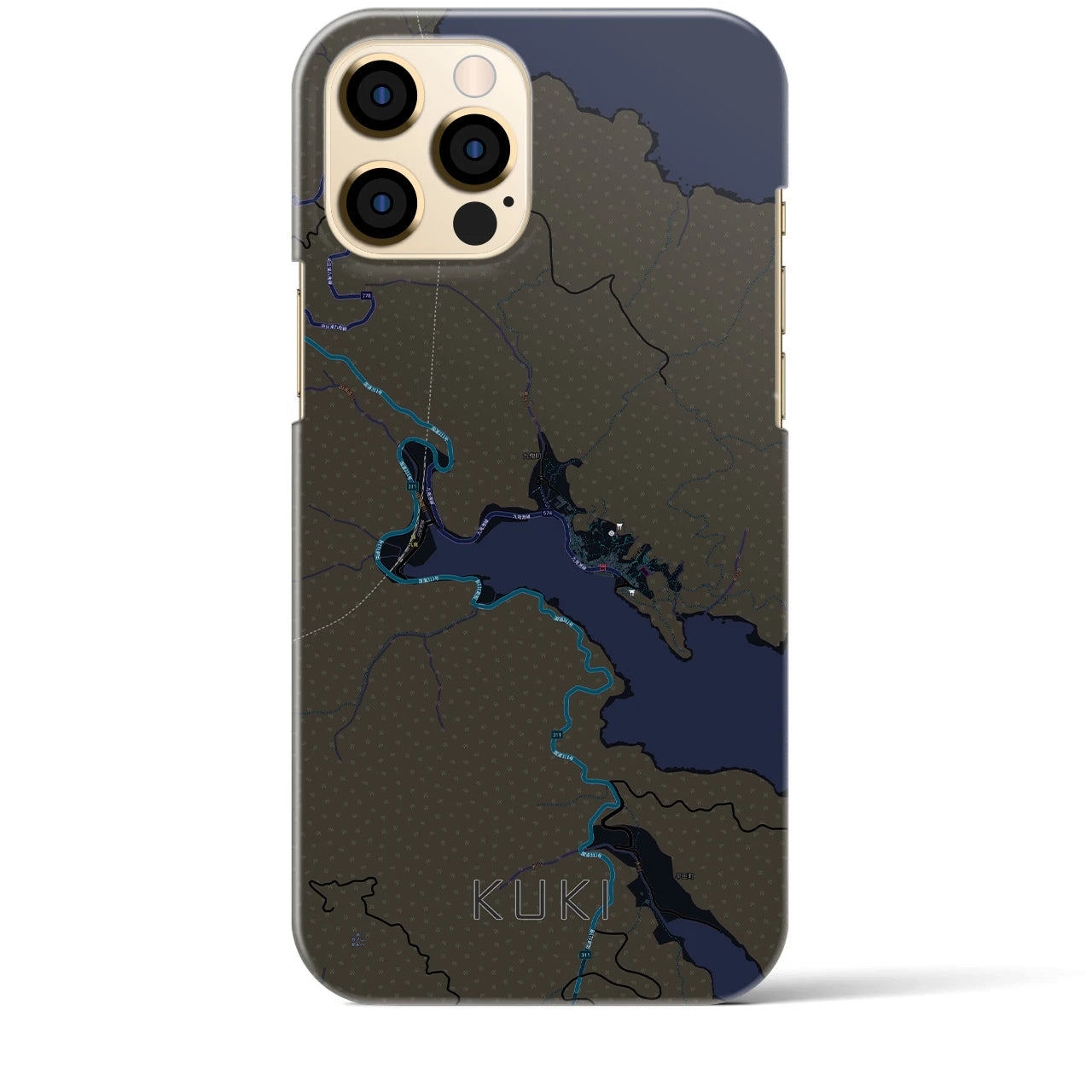 【九鬼（三重県）】地図柄iPhoneケース（バックカバータイプ）