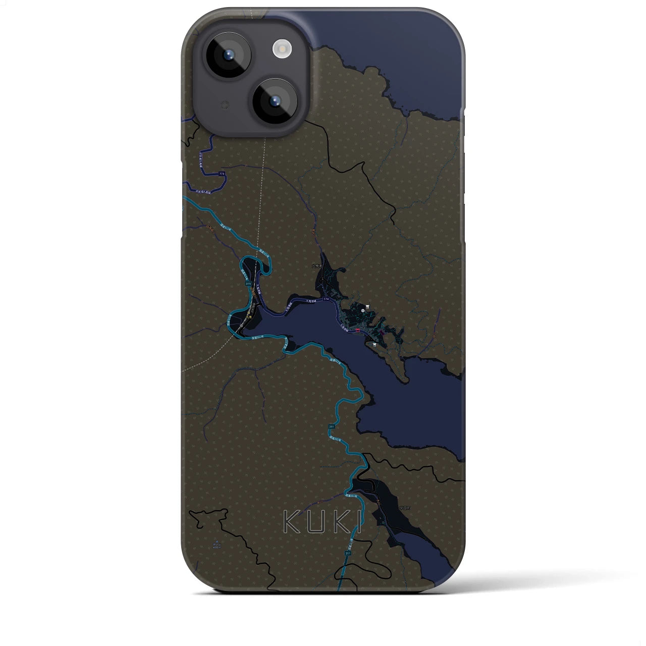 【九鬼（三重県）】地図柄iPhoneケース（バックカバータイプ）