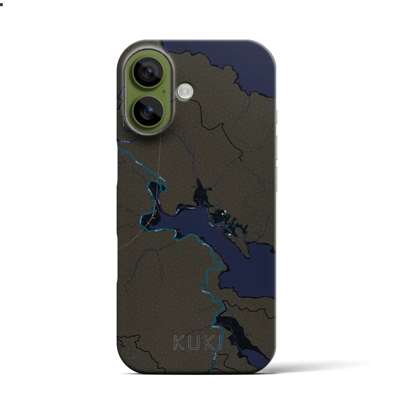 【九鬼（三重県）】地図柄iPhoneケース（バックカバータイプ）