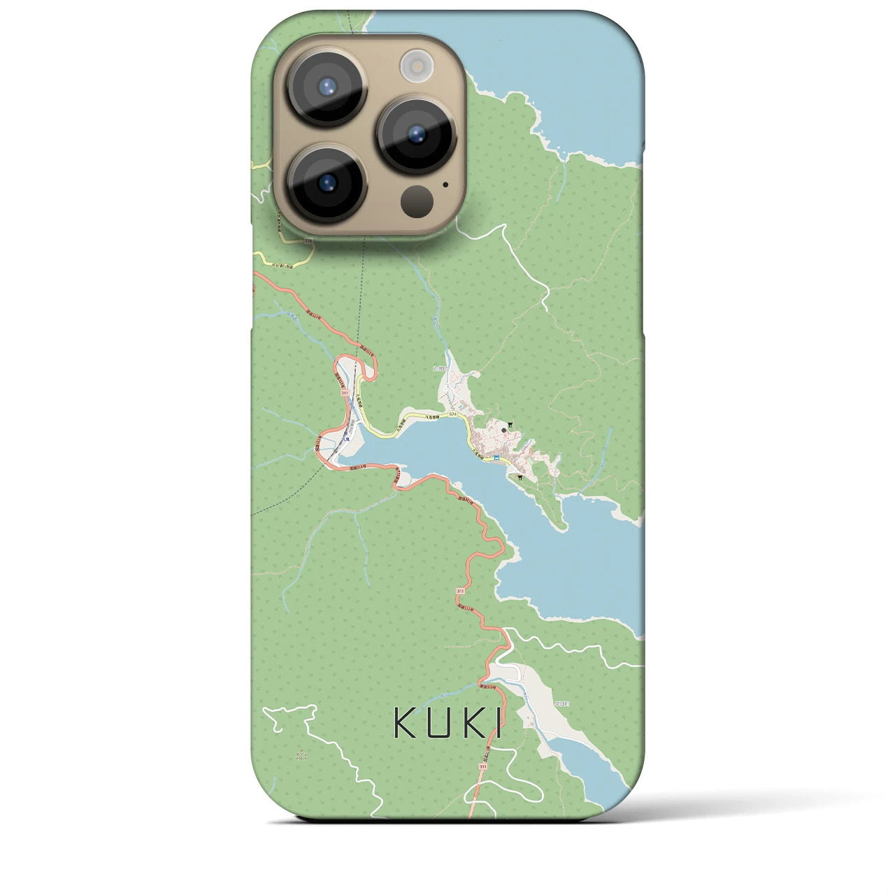 【九鬼（三重県）】地図柄iPhoneケース（バックカバータイプ）