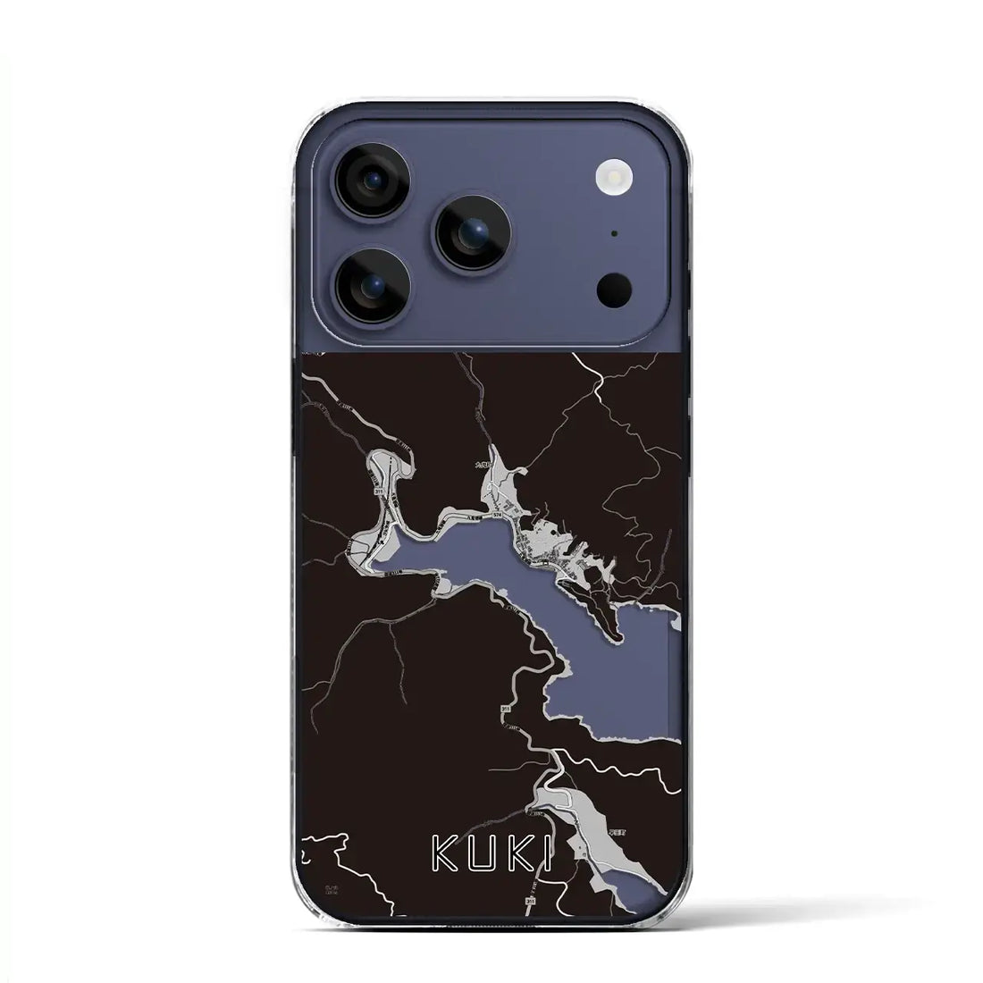 【九鬼（三重県）】地図柄iPhoneケース（クリアタイプ）