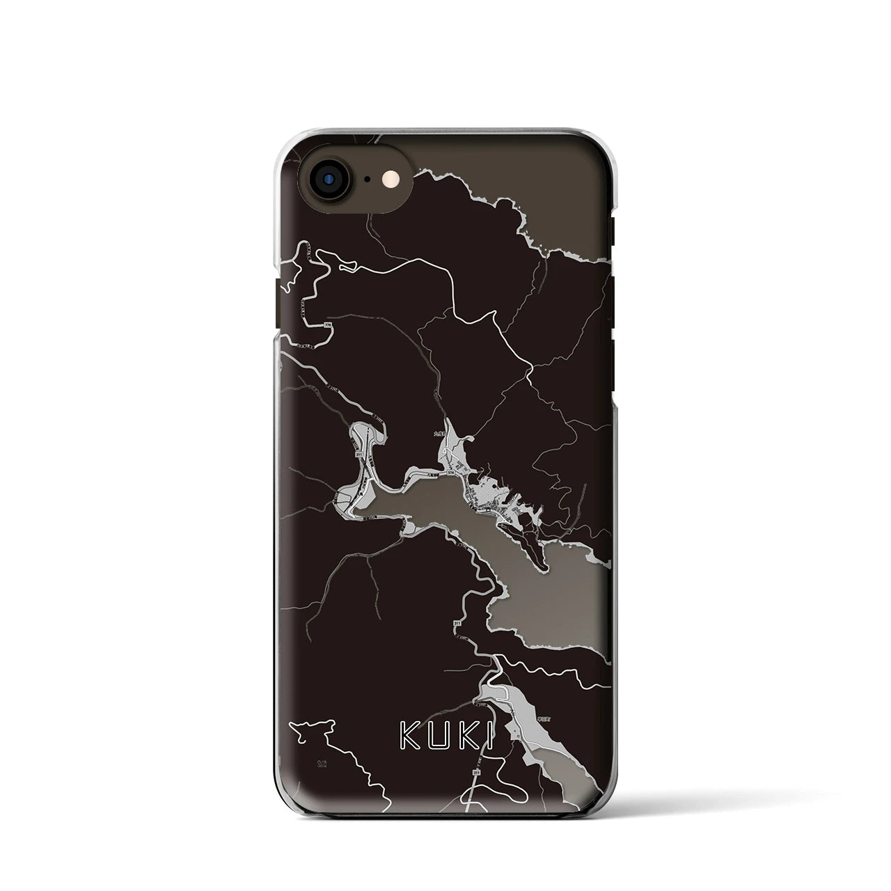 【九鬼（三重県）】地図柄iPhoneケース（クリアタイプ）