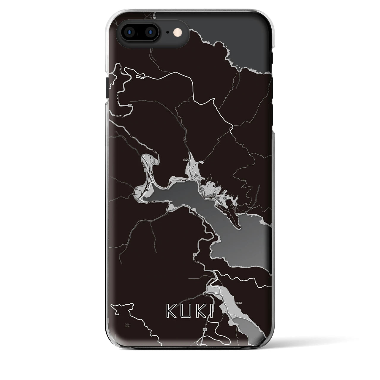 【九鬼（三重県）】地図柄iPhoneケース（クリアタイプ）
