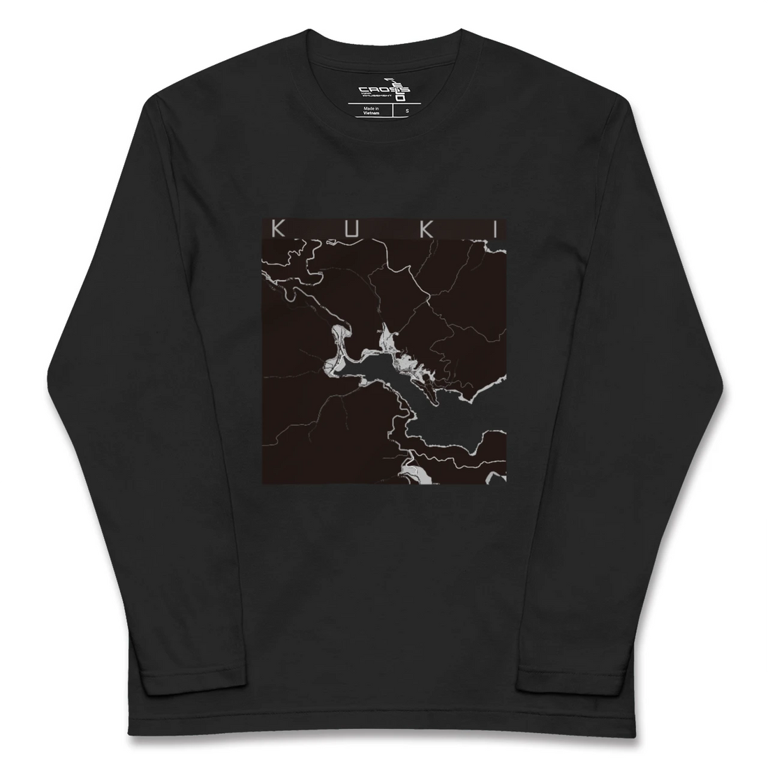 【九鬼(三重県)】地図柄ロングスリーブTシャツ