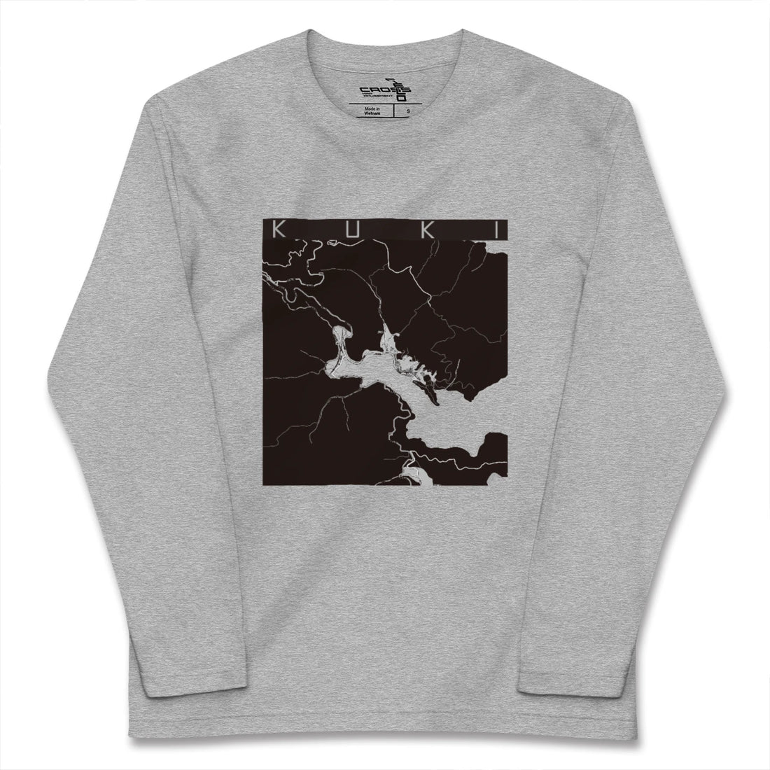 【九鬼（三重県）】地図柄ロングスリーブTシャツ