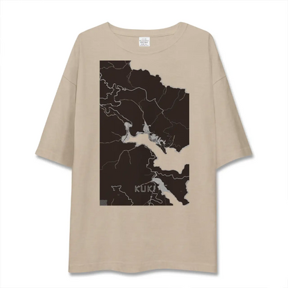 【九鬼（三重県）】地図柄ビッグシルエットTシャツ