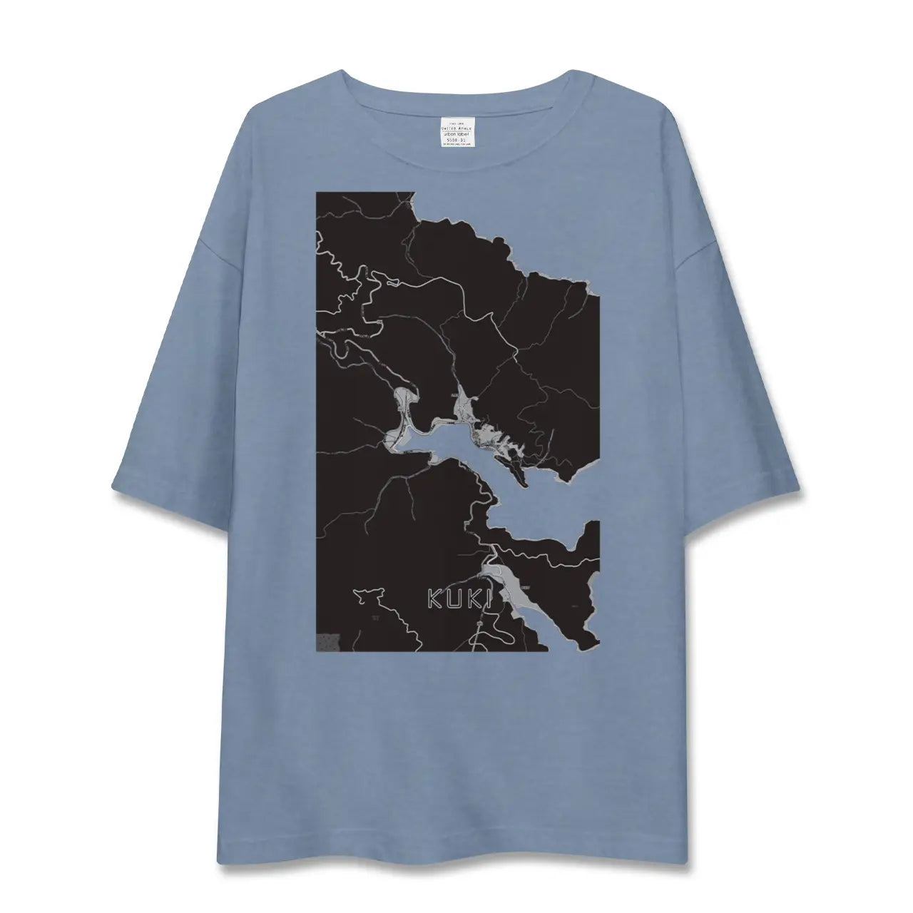 【九鬼（三重県）】地図柄ビッグシルエットTシャツ
