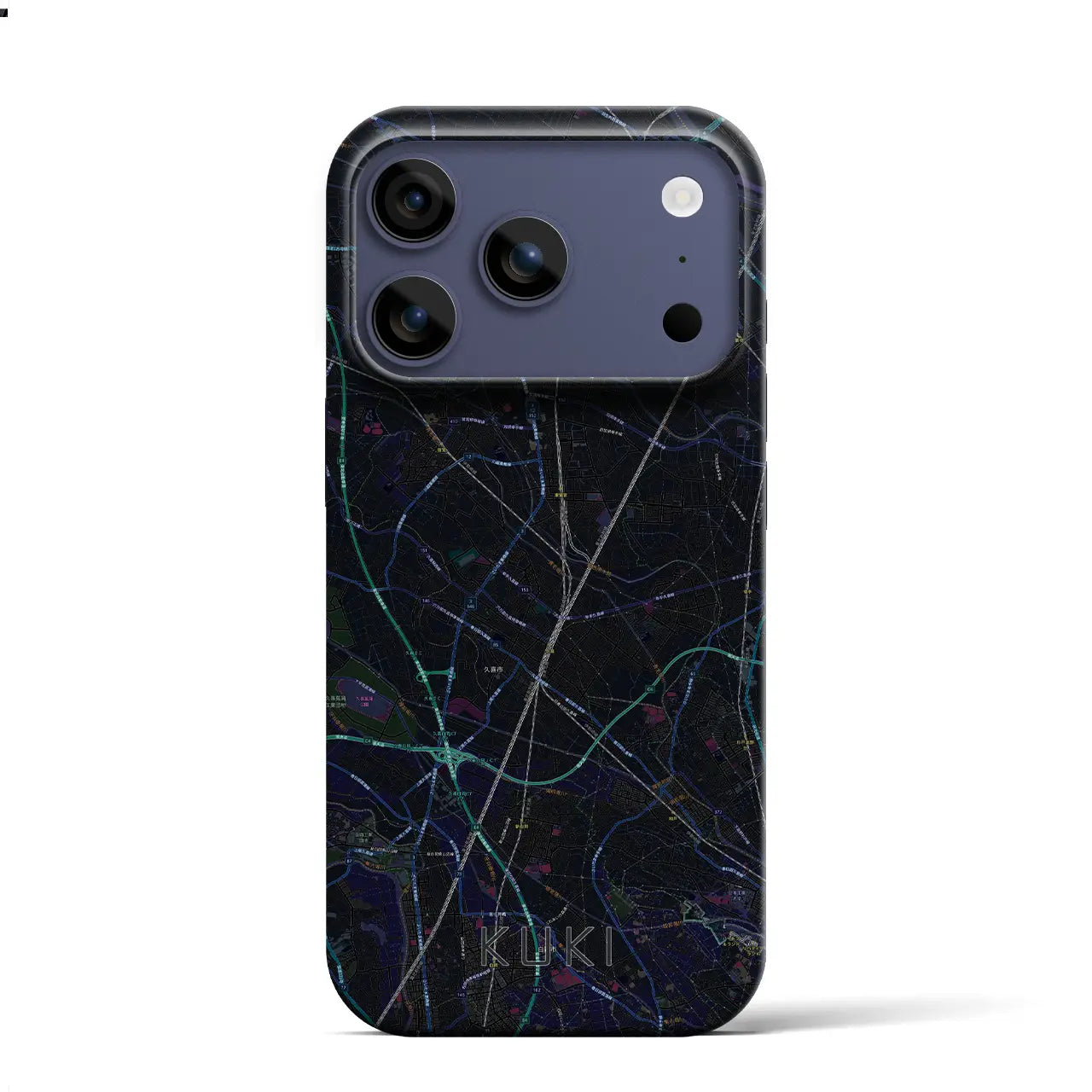 【久喜（埼玉県）】地図柄iPhoneケース（バックカバータイプ）