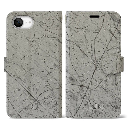 【久喜（埼玉県）】地図柄iPhoneケース（手帳タイプ）