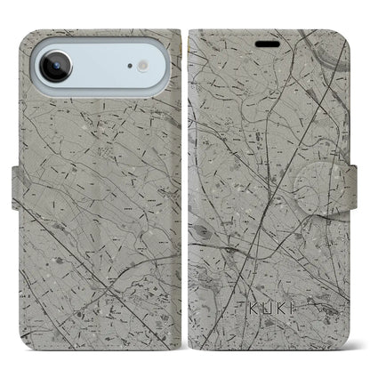 【久喜（埼玉県）】地図柄iPhoneケース（手帳タイプ）