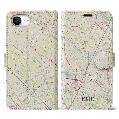 【久喜（埼玉県）】地図柄iPhoneケース（手帳タイプ）