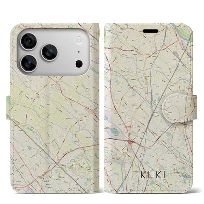 【久喜（埼玉県）】地図柄iPhoneケース（手帳タイプ）