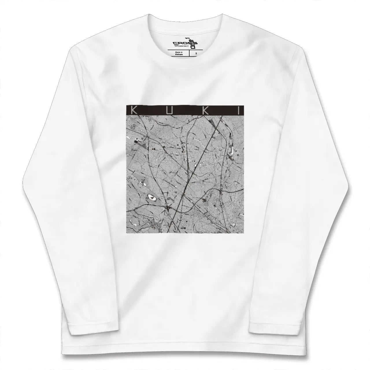 【久喜（埼玉県）】地図柄ロングスリーブTシャツ
