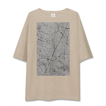 【久喜（埼玉県）】地図柄ビッグシルエットTシャツ